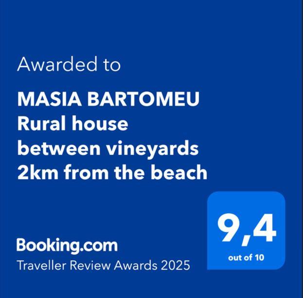 Masia Bartomeu Rural House Between Vineyards 2Km From The Beach إل فيندريل المظهر الخارجي الصورة